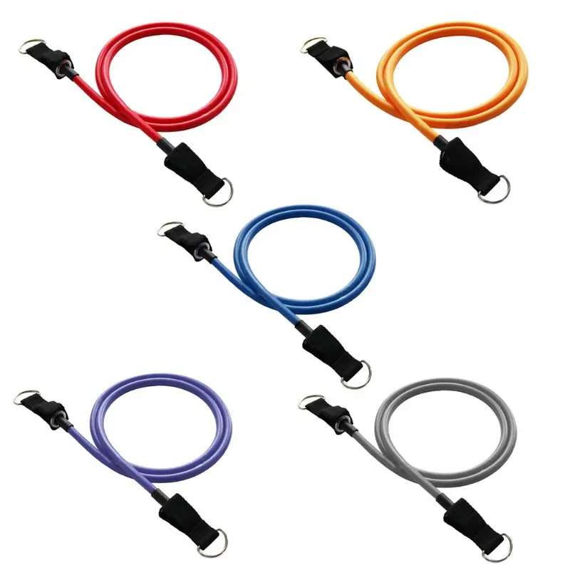 

120cm Yoga Pull Rope Elastic Resistance Bands Fitness Workout Exercise Tube New