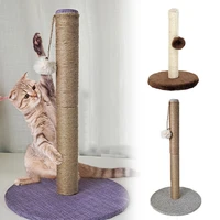 2 height sisal cat scratching post for cats kitten protecting furniture climbing post jumping tower toy with ball pet toy