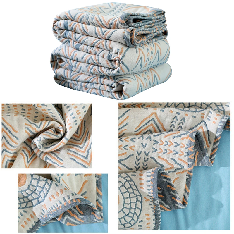 Bohemia Style Cotton Summer Blanket for Bed Sofa Travel Breathable Soft Throw Bedspread Carpet Cover Festival Gift | Дом и сад