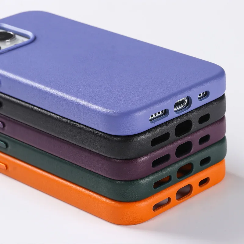 genuine leather case for iphone 13 pro max mini mag magnetic safe case for iphone 12 promax mobile phone case cover leather case free global shipping