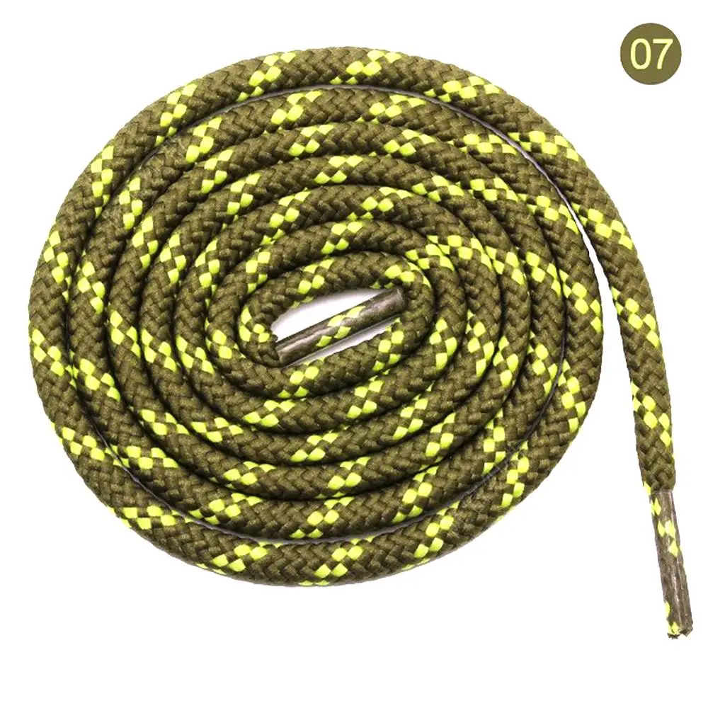 Unisex Duurzaam Sport Laarzen 120-140cm laces 1 pair Classic Casual Bold round shoelaces Black and white sports white shoe laces - Цвет: 120 cm 05