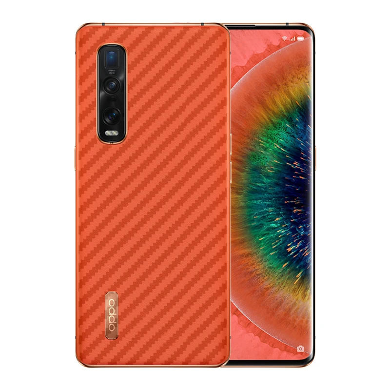 3 шт./лот Ультратонкий Тонкий прозрачный стикер из углеродного волокна для OPPO Find X2