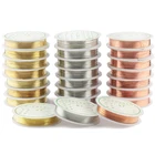 Медная проволока для браслетов и ожерелий, серебристаяЗолотистаяРозоваяЗолотистая проволока для самостоятельного изготовления бисероплетения, шнур для ювелирных изделий, 0,2-1 мм