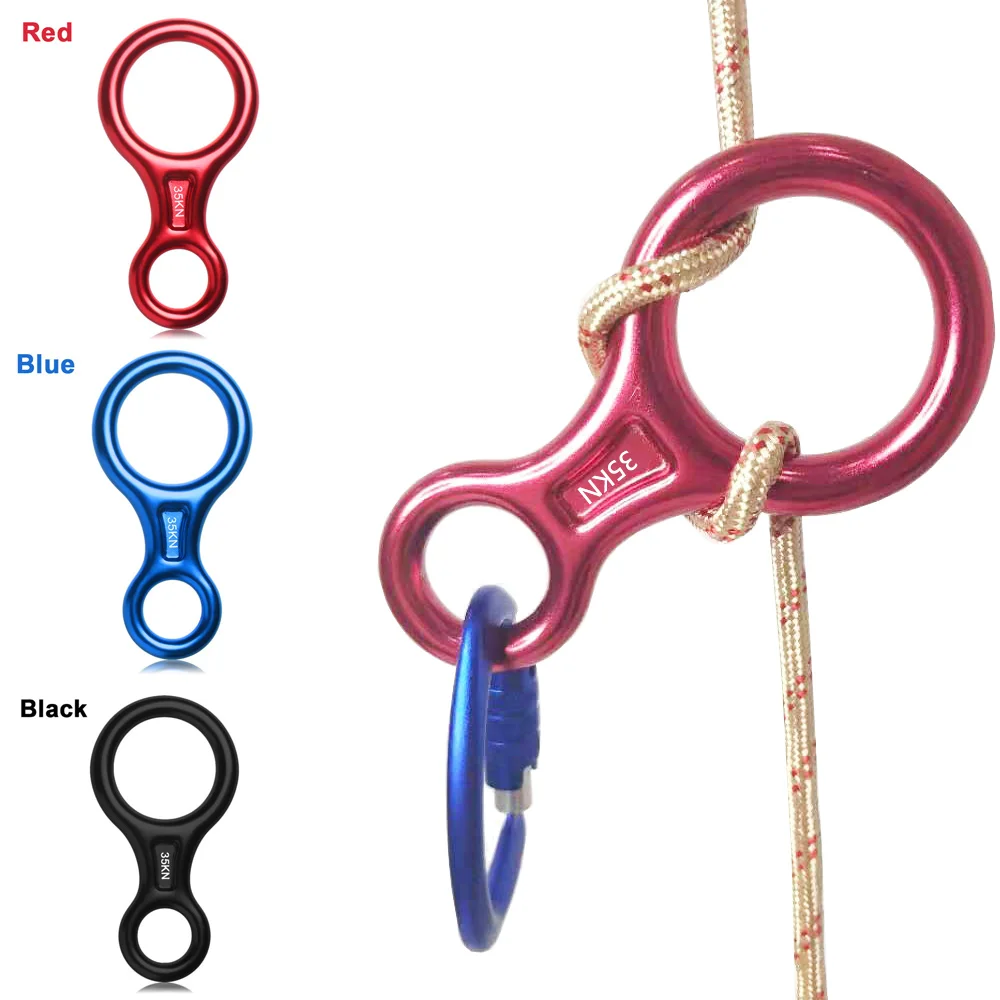 

Стропа для скалолазания, уличное альпинистское оборудование, авиационный алюминиевый сплав, быстрое падение, конструкция с двумя кольцами,...