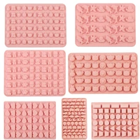 kinds sugarcraft silicone mold dropper grids gummy animal fondant chocolate candy mould cake baking decorating tools resin art