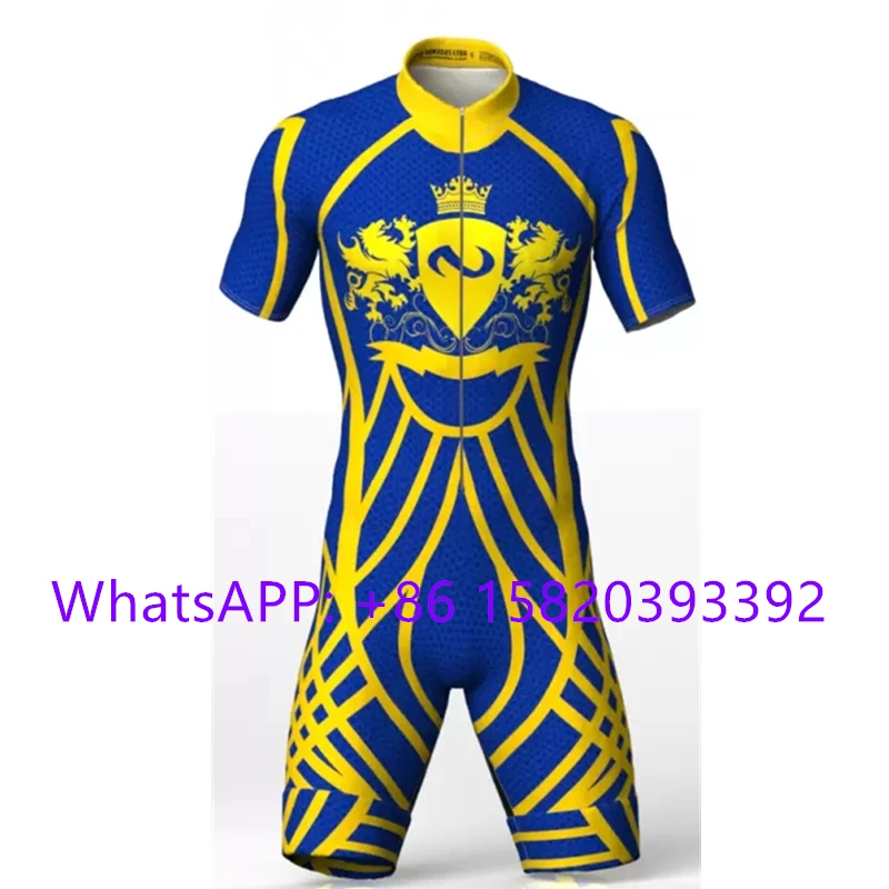 

Nomadas triathlon summer ropa ciclismo short sleeved bicicleta tights three piece cycling jersey suit MTB cycling running dress