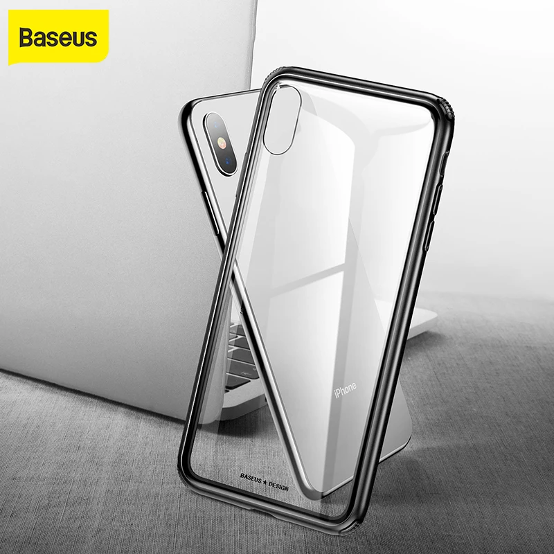Baseus 0 6 мм стеклянный чехол для iPhone XS XR Max Беспроводная зарядка мягкий TPU Xs задняя
