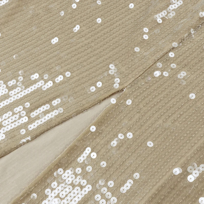 

Newest Summer Style Sexy Sleeveless Mesh Sequins Sparkly Maxi Long Dress 2020 Designer Fashion Party Dress Vestido