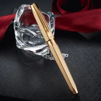 hero 2191 14k gold nib great collection fountain pen golden engraving ripples two head m nib pen for office home wgift box