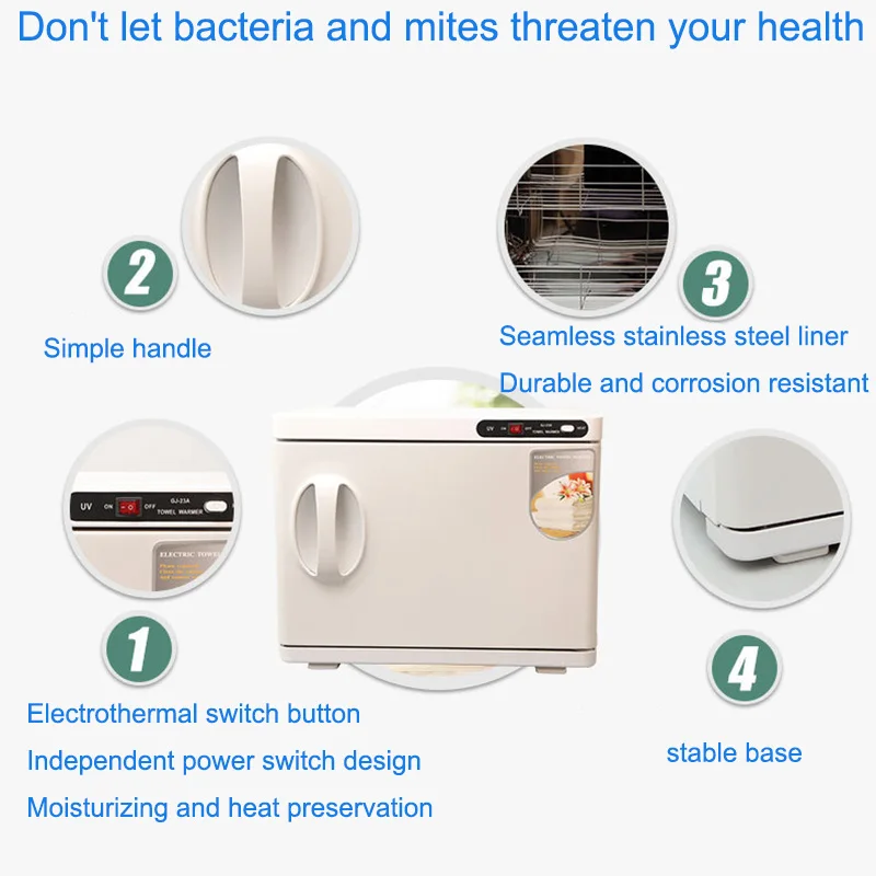 

23L Towel Sterilizer 3 In 1 Towel Warmer Sterilization Cabinet For Facial Salon Spa Towel Machine Hot Towel Cabinet