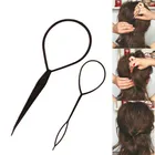 Инструменты для укладки волос 2 шт.лот, приспособление для укладки волос Topsy Tail, зажимы для плетения волос, бигуди, аксессуары для волос