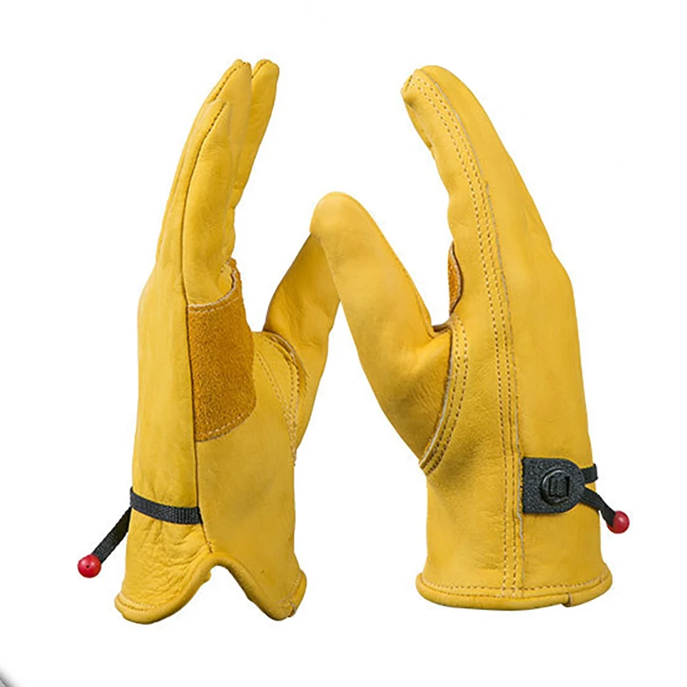 Кожаные рабочие перчатки для мужчин премиум-класса средних и больших размеров