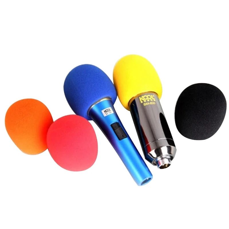 

Microphone Windproof Cotton Microphone Sponge Cover-black 5 Colors 1pc New Hot