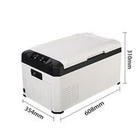 22l hot sale portable digital compressor display outside camping mini refrigerator for car 12v 24v 220v