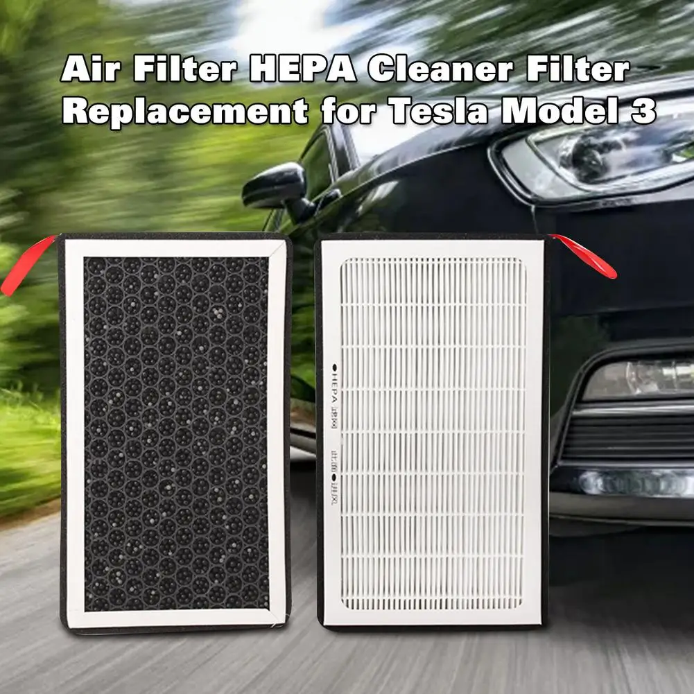 

Air Filter HEPA Cleaner Filter Replacement for Tesla Model 3