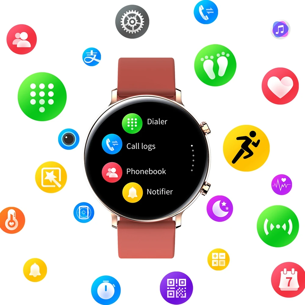 

Smart Women Watch 2021 Bluetooth Call Men Waterproof Smartwatch Heart Rate Monitor For Android iOS Samsung PK Dt96 KW10