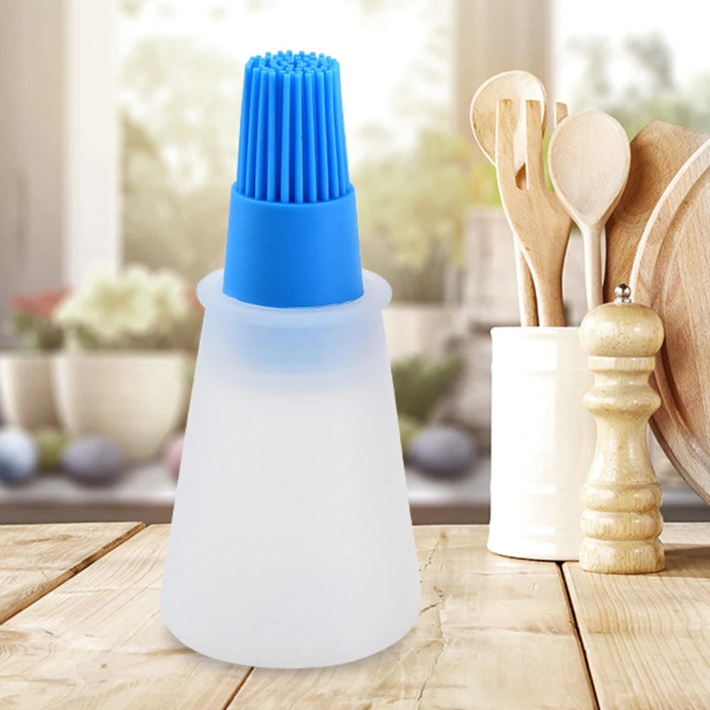 Портативная силиконовая бутылка для масла с кистью масло гриля кисти жидкого