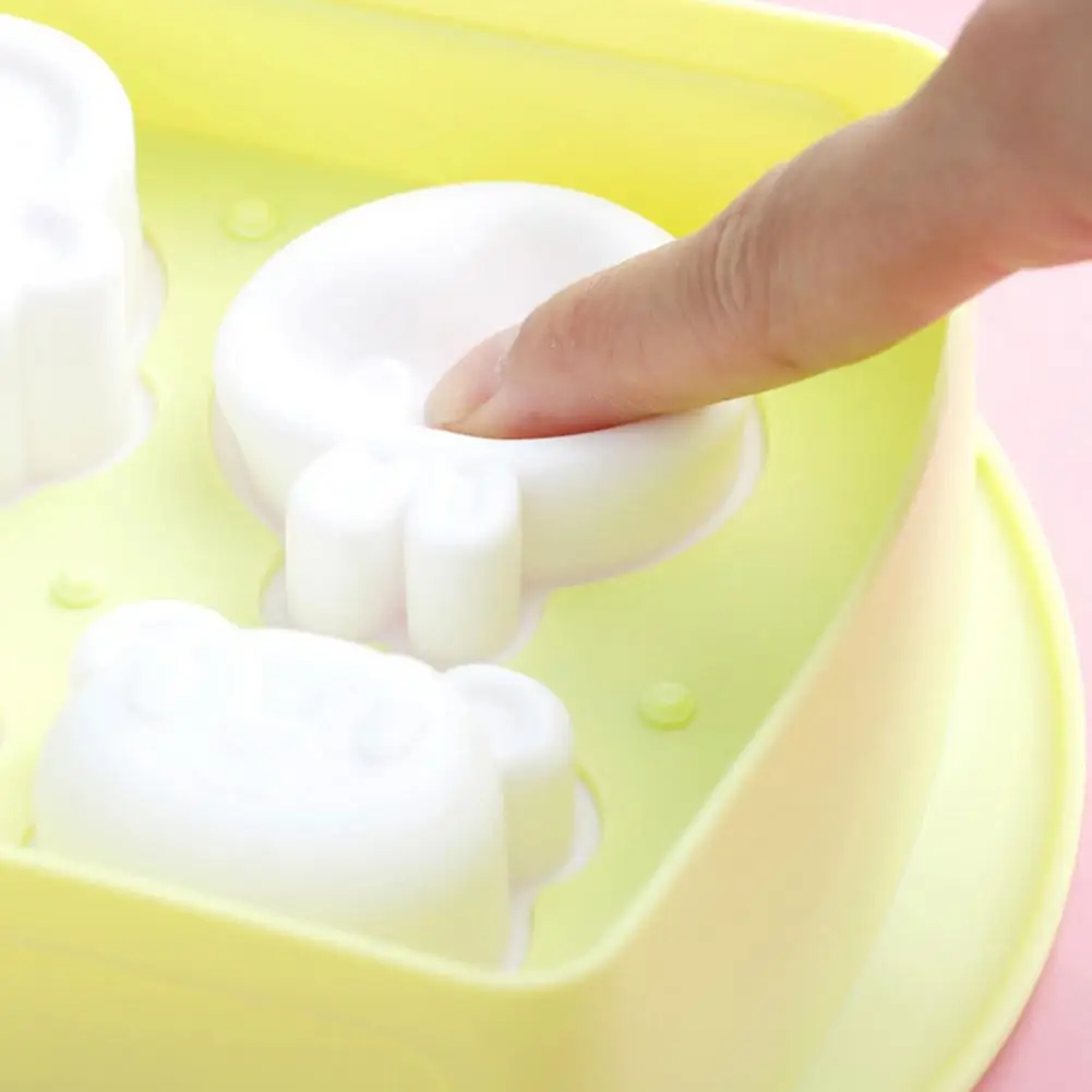 

Cute cartoon household homemade ice mold silicone ice cream ice cream stick ice mold for children DIY