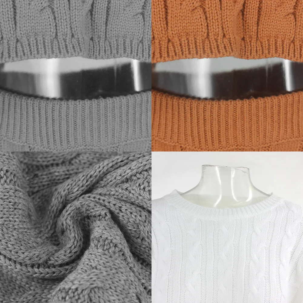 Свитер женский оверсайз повседневный однотонный вязаный пуловер джемпер из двух