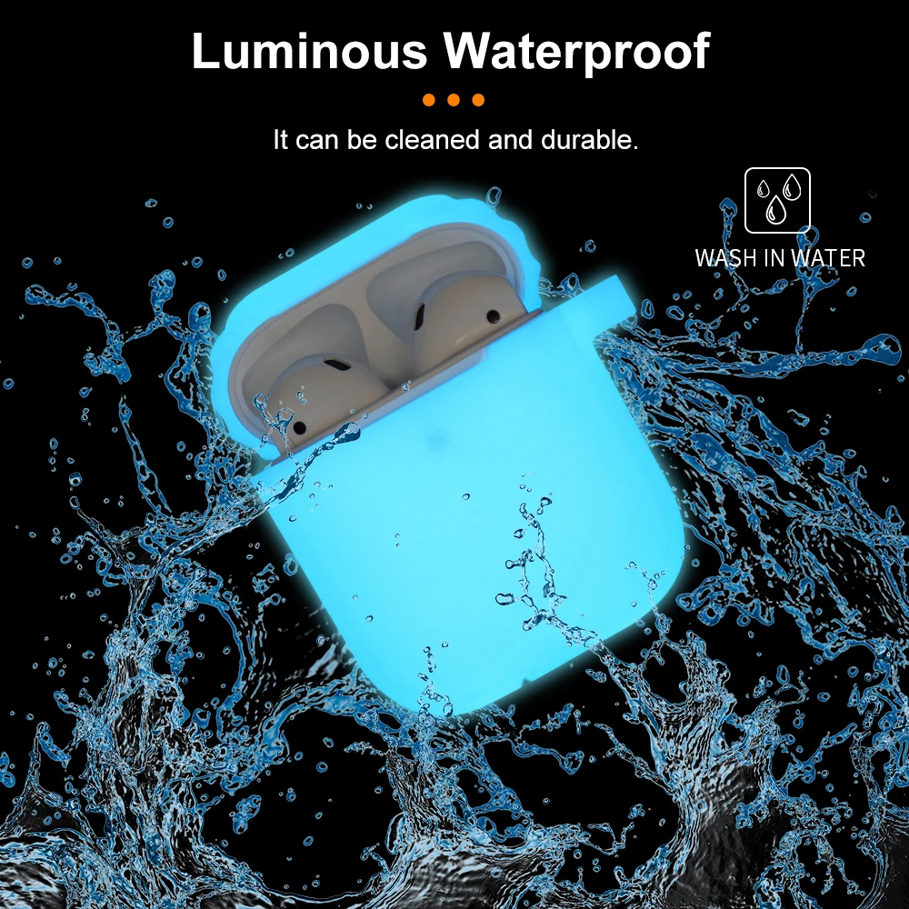 

Флюоресцентный мягкий чехол для Apple Airpods 1 2 защитный Bluetooth Беспроводной наушники чехол для Apple Ipad Air стручки зарядки сумки из ТПУ