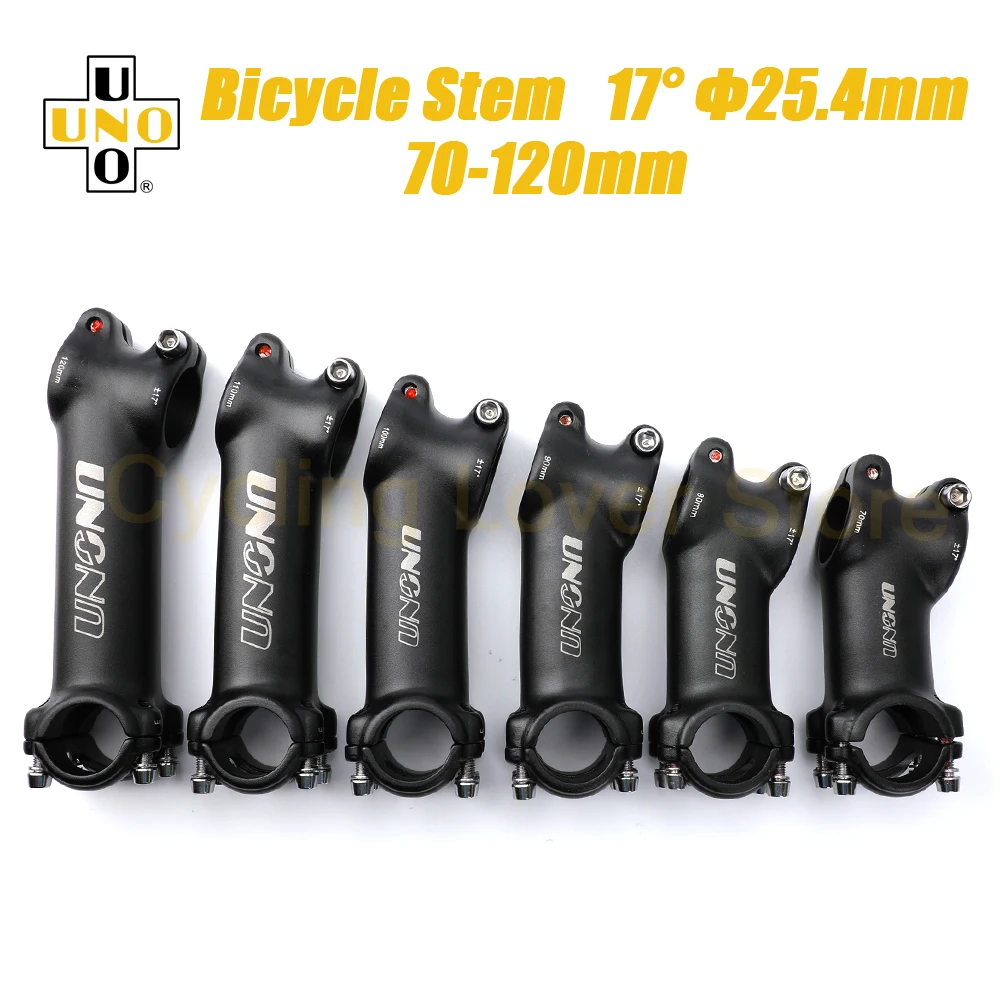 UNO вынос руля велосипеда 25 4 мм MTB Power Stem Riser 17 градусов удлинитель 70/80/90/100/110/120