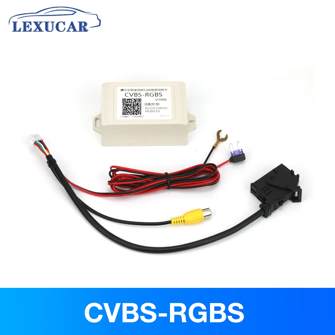 CVBS-RGB зеркало заднего вида конвертер для камеры коробка V1906 видео из AV в RGB адаптер