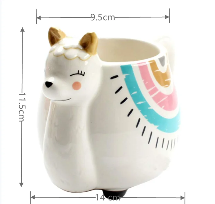 HOMIE 450 мл 3D кофейная кружка с изображениями животных Альпака стерео кофейные