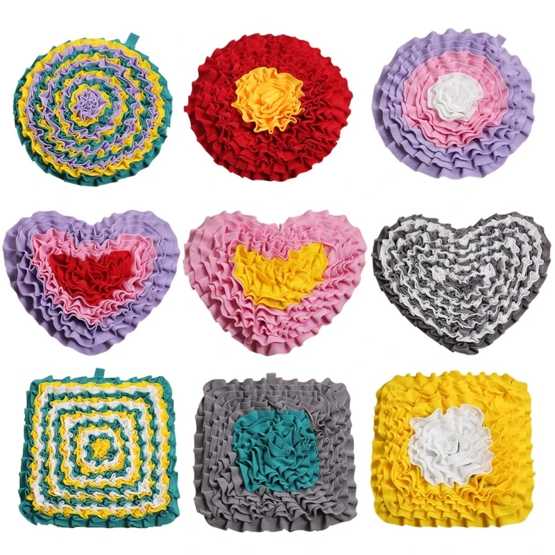 

Pet Slow Feeder Dog Snuffle Mat Sniffing Pad Blanket IQ Foraging Skills Training Feeding Mat Cat Puppy Training Toy