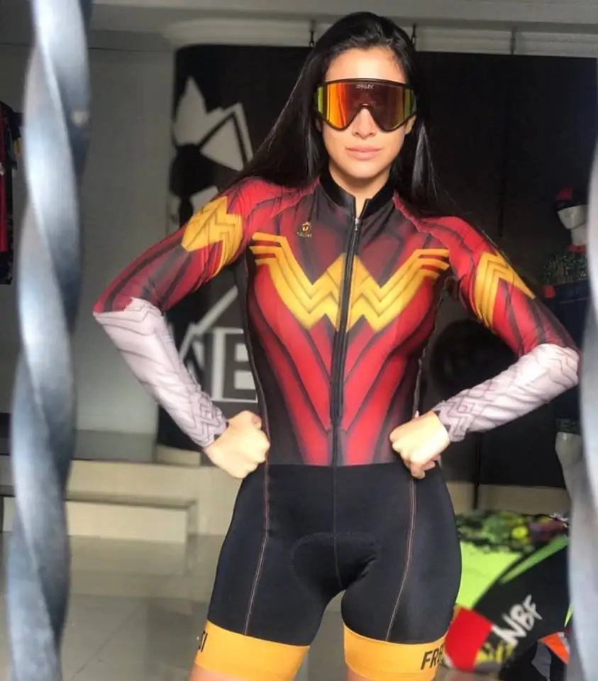 Женский спортивный костюм с длинным рукавом для триатлона велоспорта на заказ