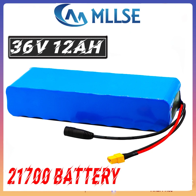 Аккумулятор MLLSE 36 в 12 Ач 21700 5000 мАч 10S2P аккумулятор высокой мощности 500 Вт для