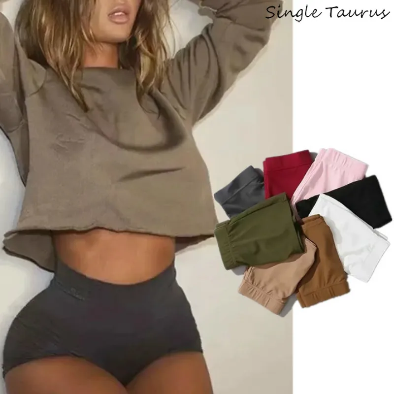 Высокая эластичность шорты скинни Для женщин Push Up костюм Соблазнительные High Street