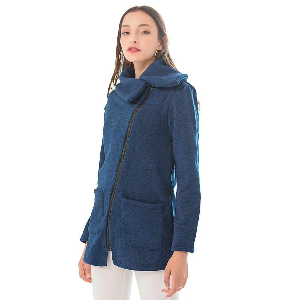 RICORIT утолщенная плюшевая куртка женская повседневная на молнии верхняя одежда