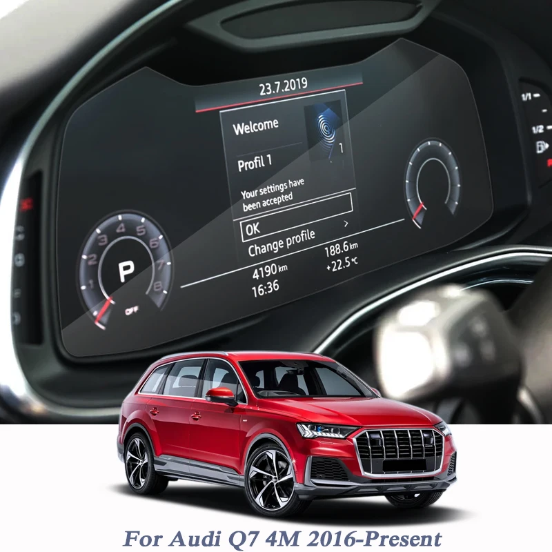 

Car Styling GPS Navigation Dashboard Screen Protective Film For Audi Q7 4M 2016-Present Climate Control Sticker Auto Accessories