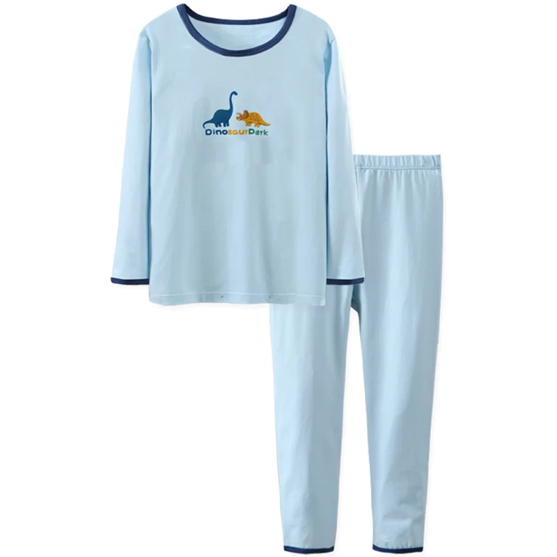 

Boy's cotton pajamas set 2-piece long sleeve + pants 2020 autumn new home service children boys clothes boutique kids clothing