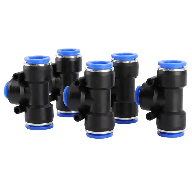 

fittings pneumatic pressure switch air Pipe Connector TShaped 3Way Variable Diameter PBT Plastic Hose