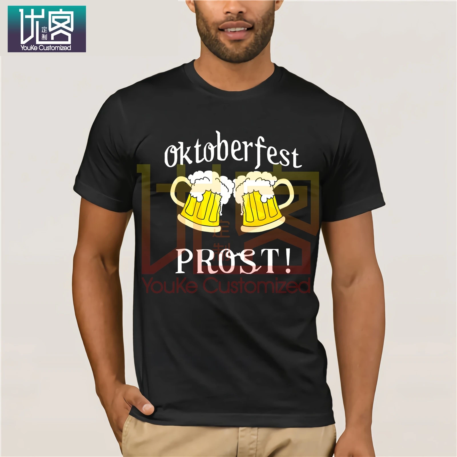 Фото Cool OktoberfesT-Drinking ShirT-забавная немецкая пивная Мужская футболка 2020 летняя модная