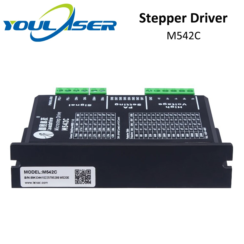 Двухфазный шаговый драйвер YOULASER Leadshine M542C 20-50 В переменного тока 1 0-а |
