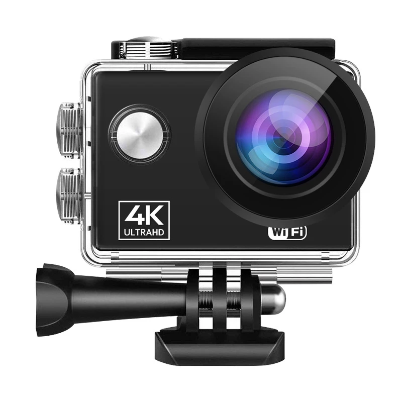 Цена Экшн-камера 4K/60FPS WIFI 24 МП Ultra HD мини-камера на шлем с 2,0 дюймовым IPS-экраном WiFi Водонепроницаемая Спортивная камера