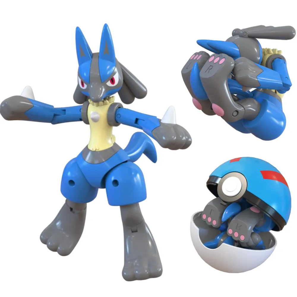 

Pokemon Figures Variant Ball Toy Model Pikachu Greninja Pocket Monsters Mew-Two Action Figure Toys Gift