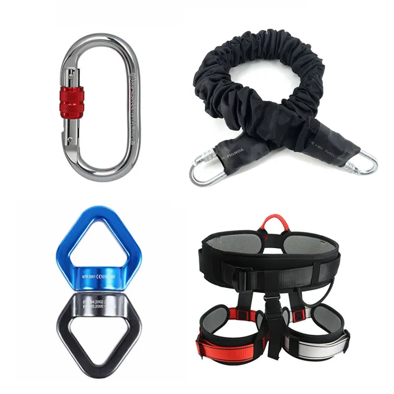 Basic set Black Банджи танец Летающий Подвесной Канат антенна анти-гравитация Йога шнур сопротивление группа набор тренировки фитнес для дома тренажерный зал оборудование - Цвет: Basic set Black