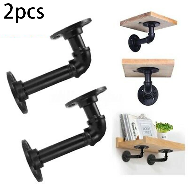 2 шт. Железный промышленный DIY полка для труб дисплей плавающие Настенные