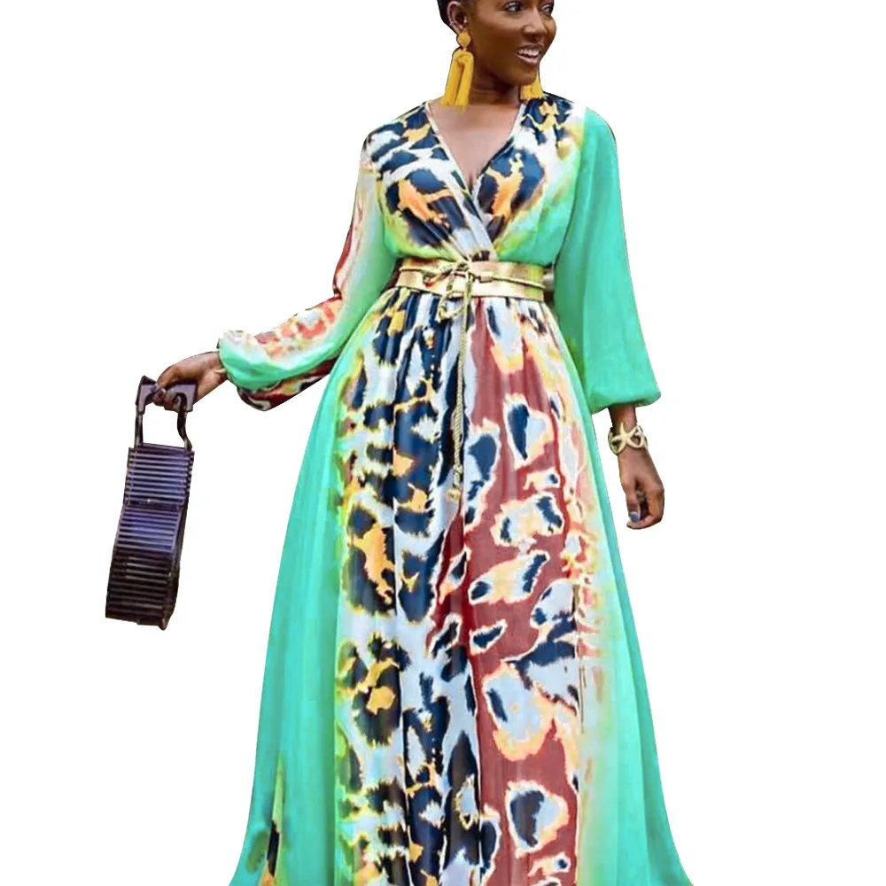 

Spring African Dresses For Women 2021 Autumn Dashiki Clothing Long Maxi Party Dress Robe Africaine Femme Clothes Africa Dress