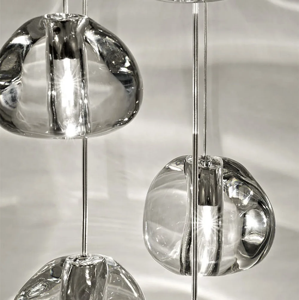 Modern Crystal Ball Chandelier Lighting Staircase Lamp Living Room Bedroom Decor Chandeliers Kitchen Island Indoor Light Fixture | Лампы и