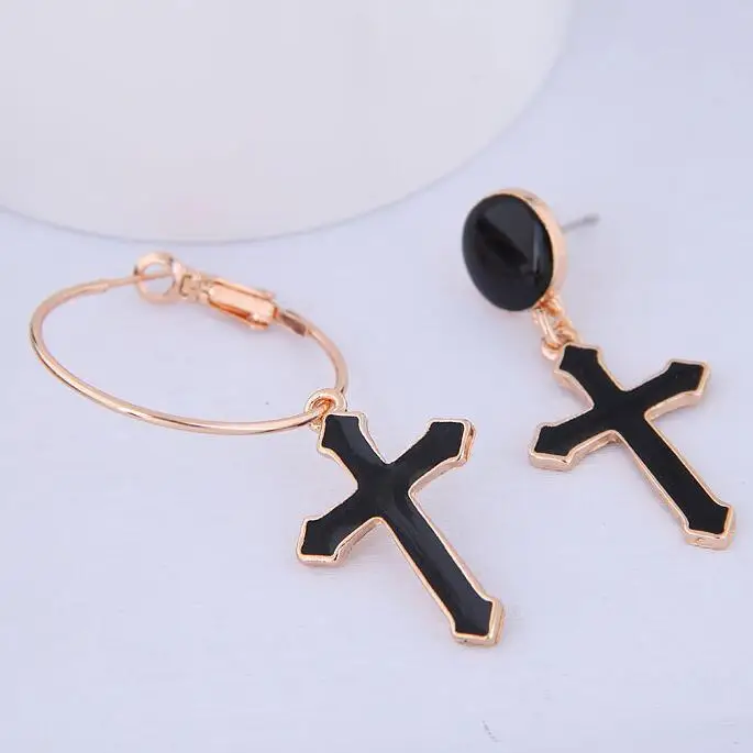 Популярные Модные серьги в стиле панк рок для девушек и женщин эмалированная