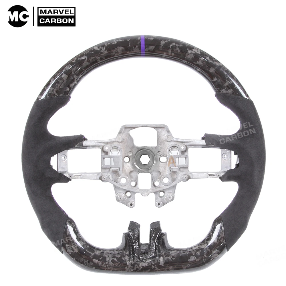 

100% натуральное рулевое колесо из углеродного волокна для Mustang