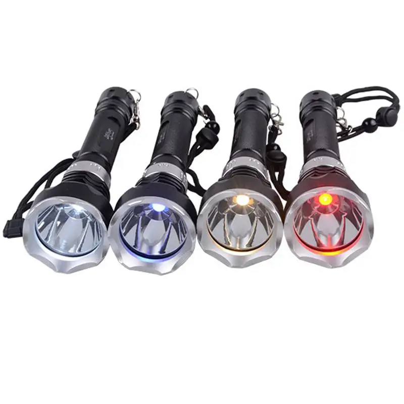 TopCom 10 w 200 м подводный светодиодный фонарь Дайвинг Перезаряжаемые 18650 LED Батарея не
