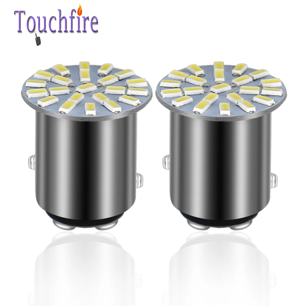 100 шт. 1157 BAY15D 1156 BA15S T20 7443 3014 22SMD Автомобильная лампочка Автомобильная ступица переднего стоп-сигналы поворота огней, габаритных фонарей,, 12V