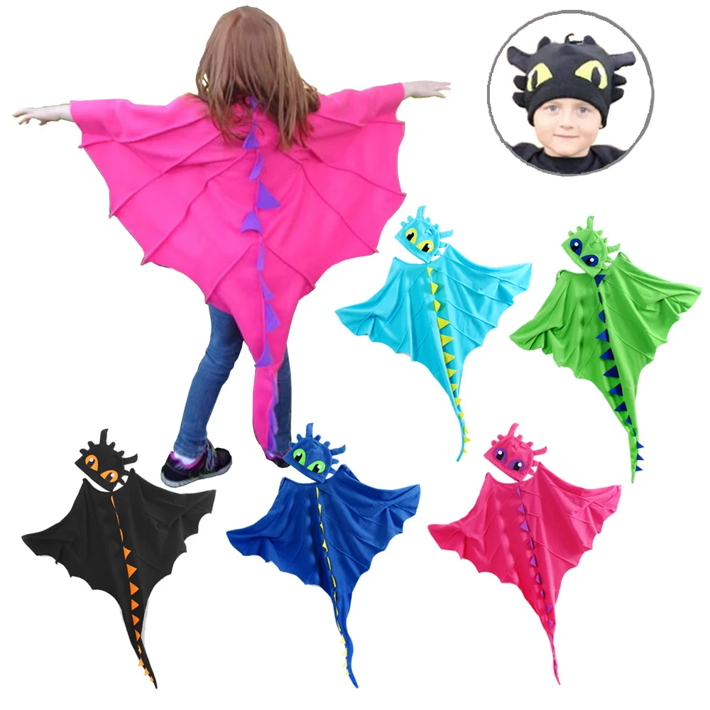 

Cloak Dragon Costume with Hat Toothless Dragon Costume Cape Halloween Costumes Cosplay Dinosaur Costume