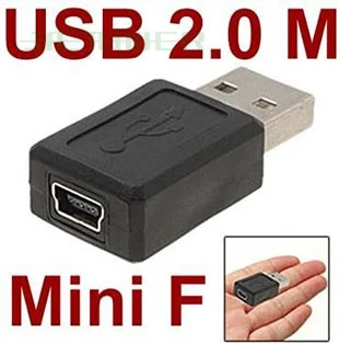 

Оптовая продажа, Переходник USB 2,0 типа A типа «папа» на Mini 5pin USB Тип B 5pin «мама», переходник 100 шт./лот