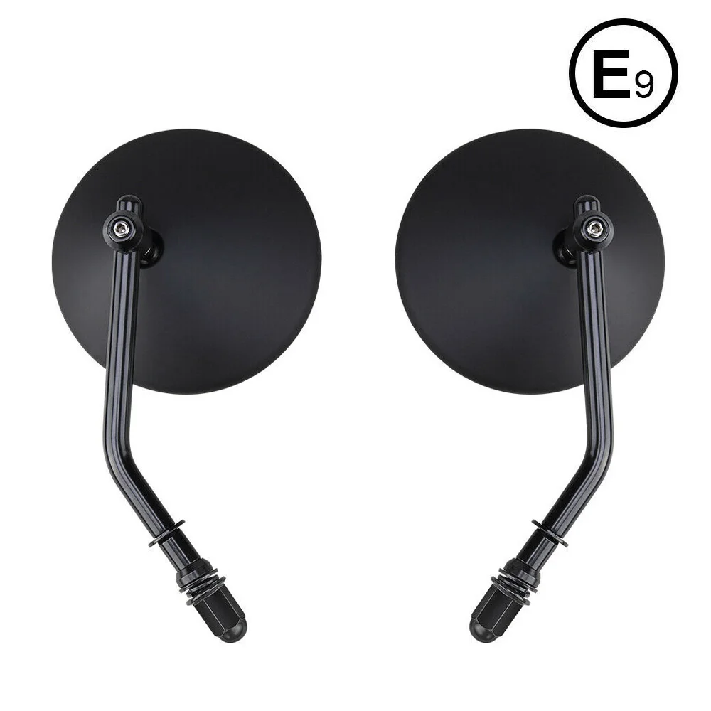 style 1 black Боковое зеркало заднего вида для скутера, мотоцикла, хромированное зеркало для Harley Sportster 883 Touring Softail Dyna для Suzuki для Honda - Цвет: style 1 black